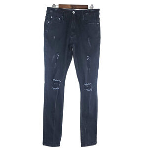 Sə'renadê black jeans Thrashed, Grunge Men's 34 x 41 inch